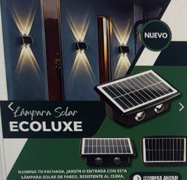 Luces Led Pared Panel Solar